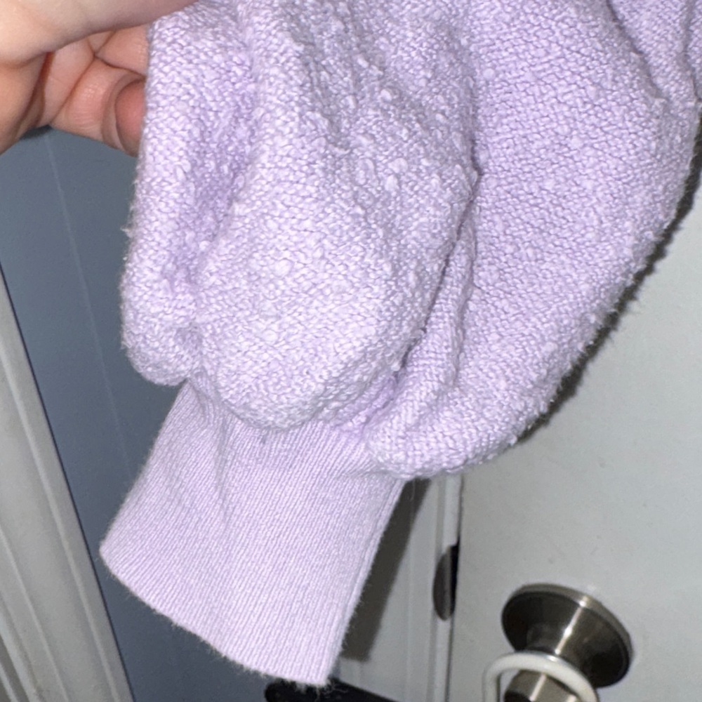 Free People Lavender Textured Sweater size small - image 3